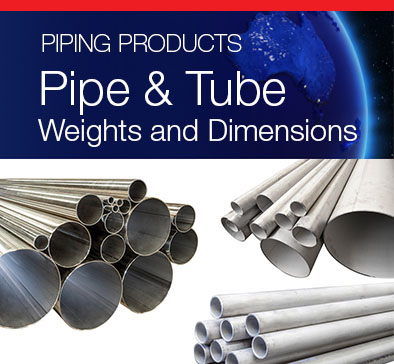Pipe and Tube Weights, Pressures